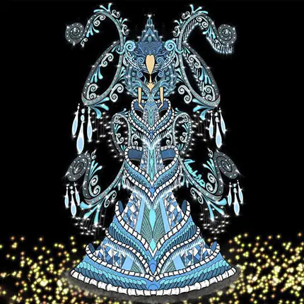 Vestido de fantasía de Carnavia